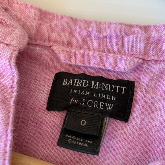 J.Crew  pink linen top - Picture 3 of 4